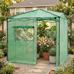 eagle peak 6x8 easy setup pop up greenhouse showing dimensions