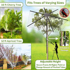fiberx large fruit tree netting frame kit, 50x50, side view