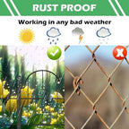 blingluck decorative garden fence, 17in(h) x 21ft(l), with on a desk or shelf