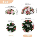 nuptio large artificial flower centerpieces: dusty rose & shown in use