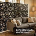 72" outdoor privacy screen, decorative metal privacy fence shown in use