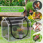 mesh plant cover from animals, 23.62"x15.75"x19.69" heavy duty showing dimensions