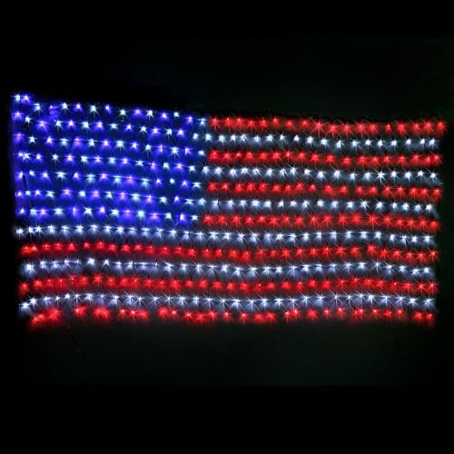 xtf2015 led flag net lights of the united showing dimensions