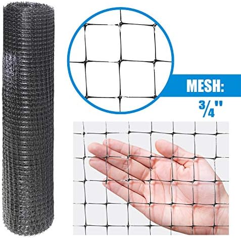 deer fence netting, 7 x 100 feet bird, side view