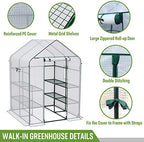 workpro greenhouse, heavy duty walk-in greenhouse (56” x, package contents