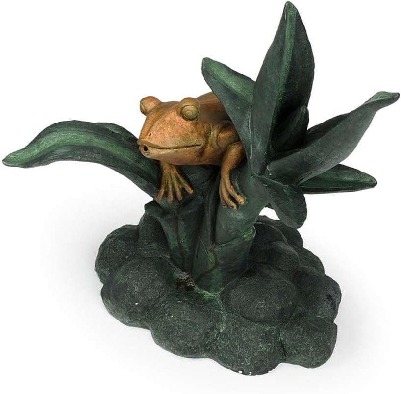 Aquascape Frog on Reed Spitter Fountain for Ponds and Water Gardens | 78305