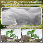 woanger 3 pcs garden bed netting 8 x, side view