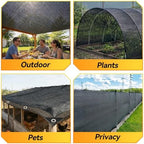 jojolee 70% sun shade cloth, 12x12ft shade net shown in use
