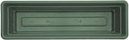 Bloem Dura Cotta 30" Basil Resin Rectangle Window Box Planter with Saucer Tray for Indoor and Outdoor Gardening