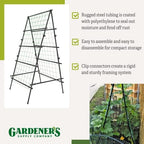 gardener's supply company titan a-frame trellis | strong, front angle view