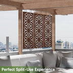 cofar metal privacy screen outdoor 72" h×44" w on a desk or shelf