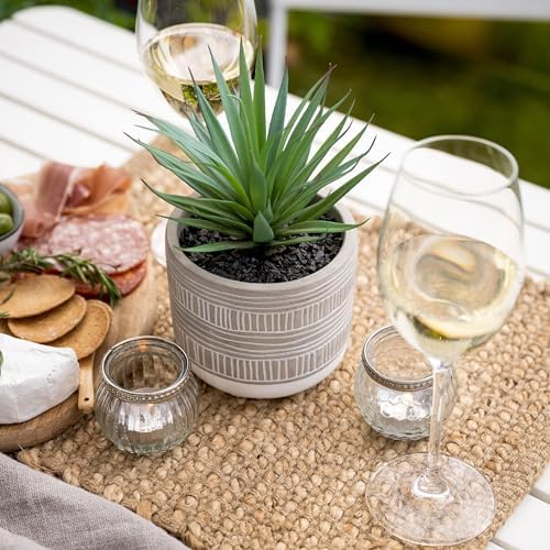 kurrajong farmhouse artificial plant | 8" fake plant showing dimensions