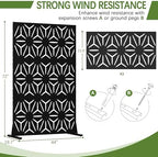 cofar metal privacy screen outdoor 72" h×44" w shown in use