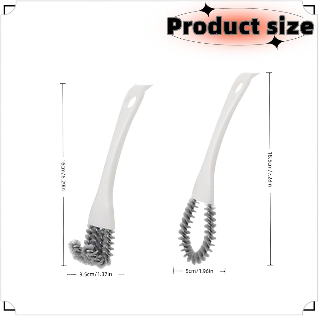 2 Pack Oven, Stove & BBQ Cleaning Brush Set with Scraper Heads, for BBQ Grates, Kitchen Crevices, Oven Racks and Bird Cage Dead Corner Gap Brush