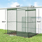 outsunny 6' x 4' x 6' crop cage on a desk or shelf