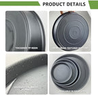 9 Pack Black Plant Pot Saucers, 8 10 12 Inch Heavy Duty PP Trays | Plant Watering Trays for Indoor & Outdoor Flower Pots
