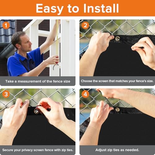 4ftx50ft fence privacy screen heavy duty 170 gsm on a desk or shelf