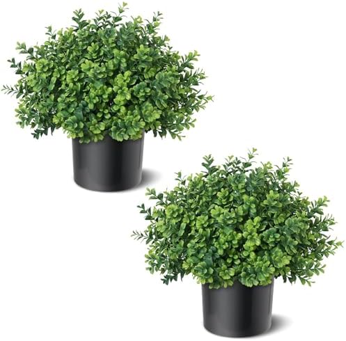 2 sets of artificial boxwood topiary trees for, view 9