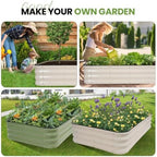 g good gain raised garden bed outdoor, 4-in-1, front angle view