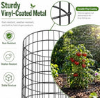 metal wire plant protector,10 pack garden cages for showing dimensions