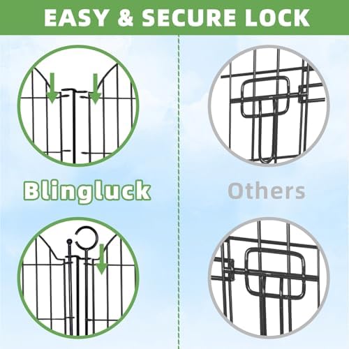 5 panels no dig decorative garden fence with, side view