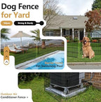10 panels garden fence animal barrier with lock, package contents