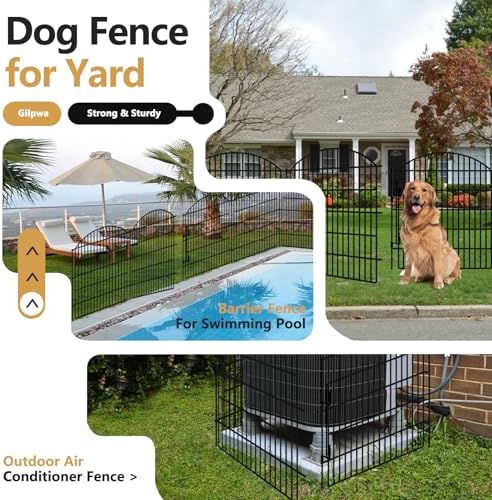 10 panels garden fence animal barrier with lock, package contents