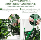 artificial ivy privacy fence screen, 48"x120" (40 sqft), close-up detail