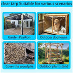 clear vinyl tarp 6x12ft 14mil heavy duty waterproof, package contents
