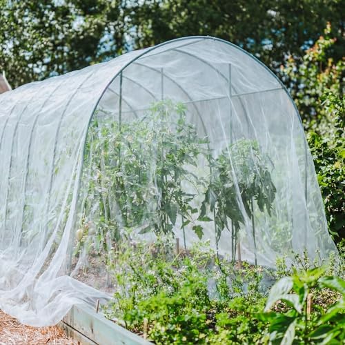 50 ft garden mesh netting insect mosquito net on a desk or shelf