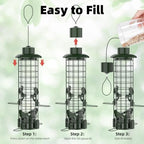 squirrel proof bird feeder,metal mesh bird feeders for, close-up detail