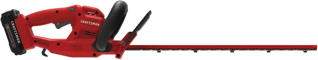 CRAFTSMAN V20 Cordless Hedge Trimmer with Battery and Charger Included, 20 in. Blade, Rechargeable Bush Trimmer Cordless, Lightweight (CMCHT810C1)
