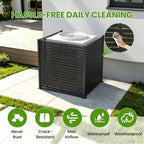 47" w x 48" h air conditioner fence, front angle view