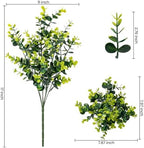 artificial fake greenery plants boxwood shrubs grass for on a desk or shelf