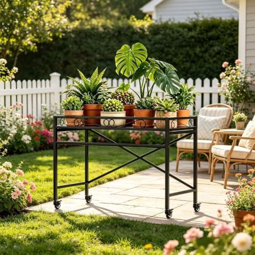 zhongma window height sturdy metal plant stand with, close-up detail