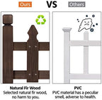 yaheetech 532.5in wooden picket fence panels for garden, view 9