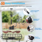 addlon 20" outdoor ceiling fan with light for, package contents