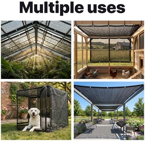 shademart 30% black shade cloth 20' x 20', front angle view