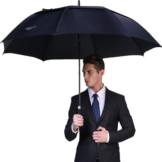 G4Free 47/54/62/68/72 Inch Automatic Open Golf Umbrella Oversize Extra Large Double Canopy Vented Windproof Waterproof Stick Umbrellas