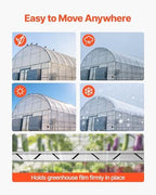 vevor greenhouse spring wire and lock channel, 20, package contents