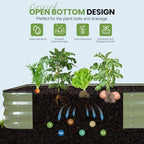 g good gain raised garden bed outdoor, 4-in-1 showing dimensions