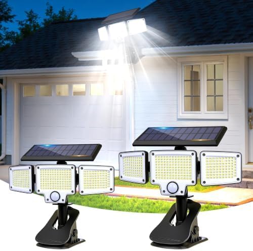 clip on solar lights outdoor,3000mah flood lights with, main product view