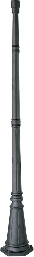 John Timberland Hepworth 76 3/4" High Black Traditional Outdoor Light Post | Cap Base Iron Aluminum Pole Accessory for Exterior House Porch Patio Garage Yard Garden Driveway Home Lawn