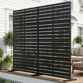 sunyrisy 2pack metal outdoor privacy fence screen for, main product view