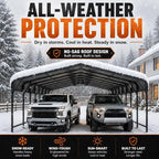 20x40 ft heavy duty metal carport with reinforced on a desk or shelf