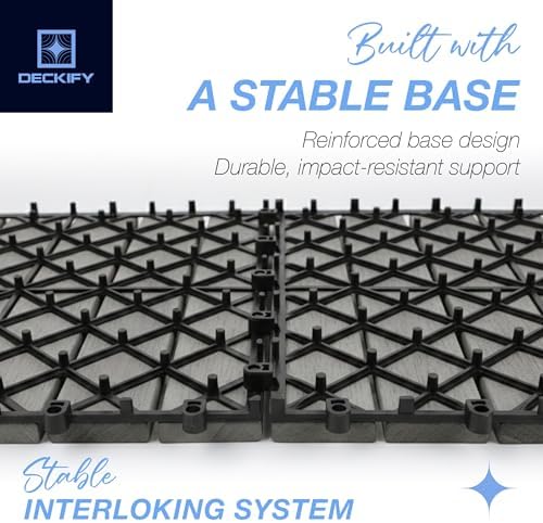 acacia interlocking deck tiles outdoor waterproof all weather, view 9