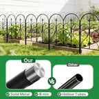 thealyn garden fence 32" x 10ft, 5 panels, side view