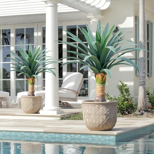 gray leaves artificial agave plant with 36 leaves, package contents