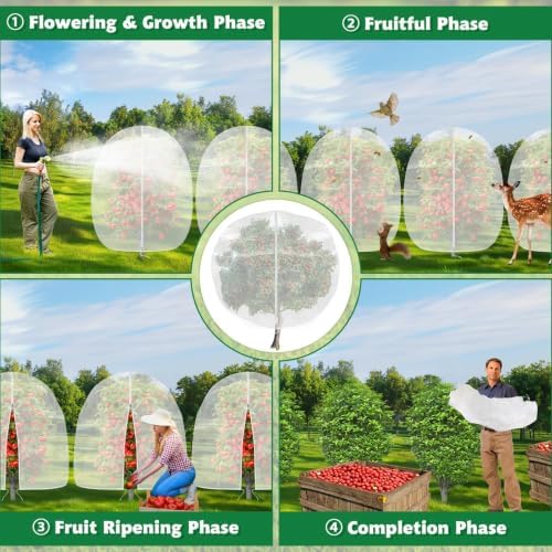 ozmi 4 pack fruit tree blueberry bush netting, view 9