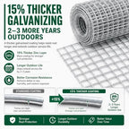 Trenk Hardware Cloth 1/4 inch Wire Mesh Roll 36'' x 100' 23 Gauge | Heavy-Duty Galvanized Chicken Wire Fencing for Garden Fencing, Gopher Mesh, and Small Animal Enclosures